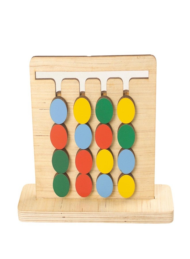 Techny Birds Technybirds Kids Montessori Slide Puzzle Game IPattern & Color Matching Learning Toys for Kids 4-8 Years I Birthday Gift for Unisex I Preschool Educational Activity Toy for 4,5,6,7,8 I Travel Friendly - Image 1